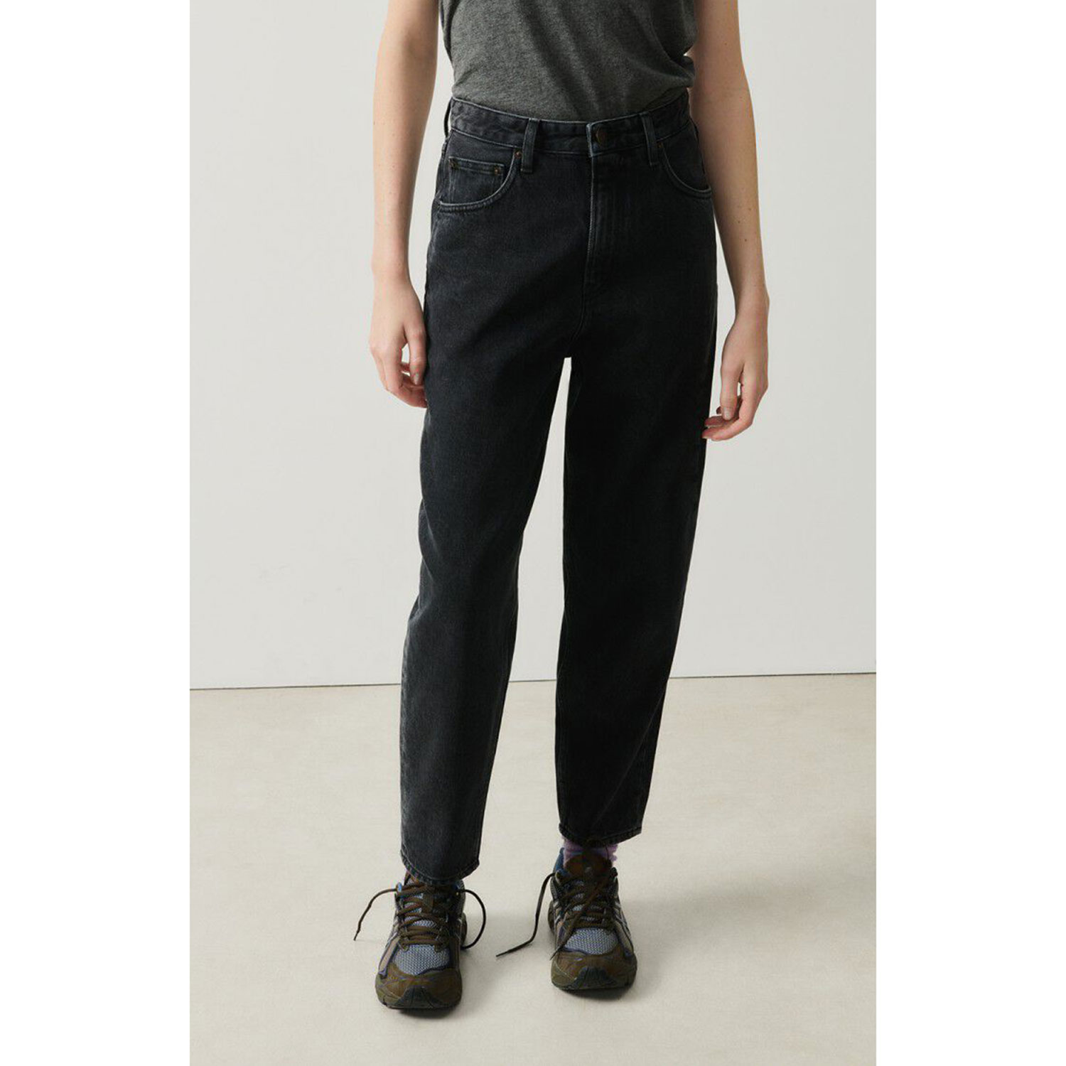 American Vintage Yopday Jeans Black Salt And Pepper