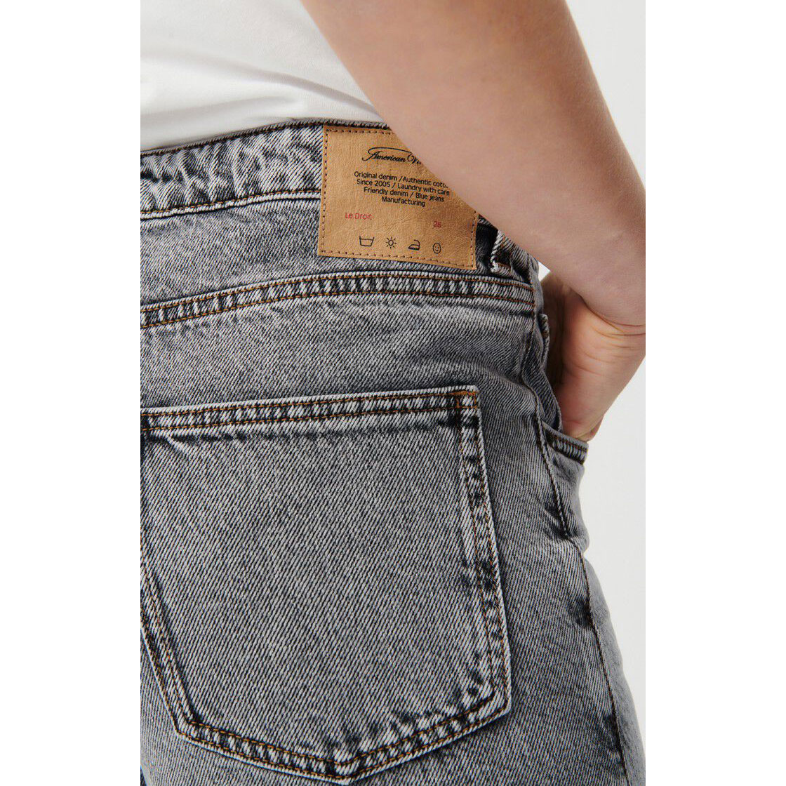 American Vintage Yopday American Vintage Jeans Grau Detail