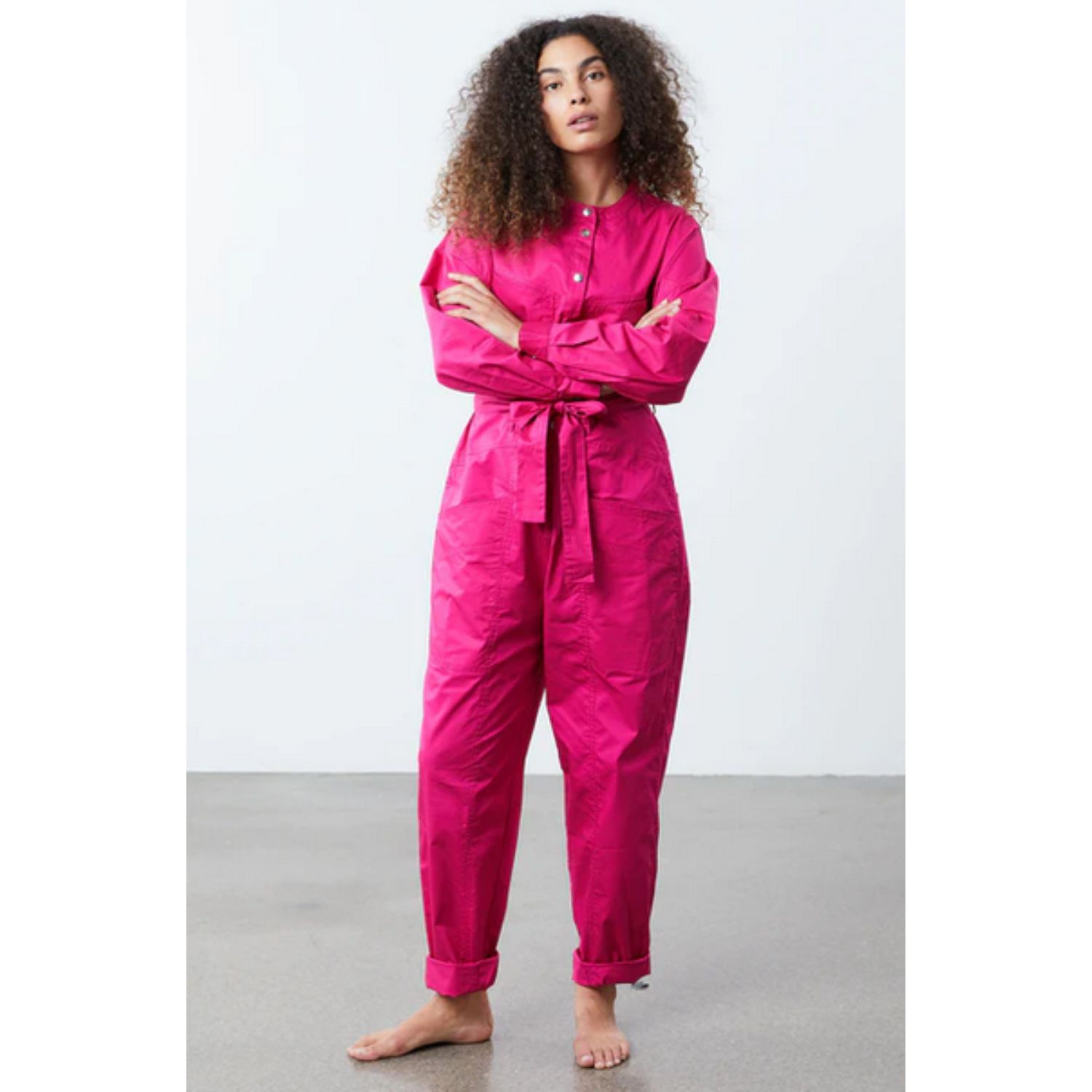 Lolly's Laundry Yuko Jumpsuit Lollys Laundry overall pink Model vorne