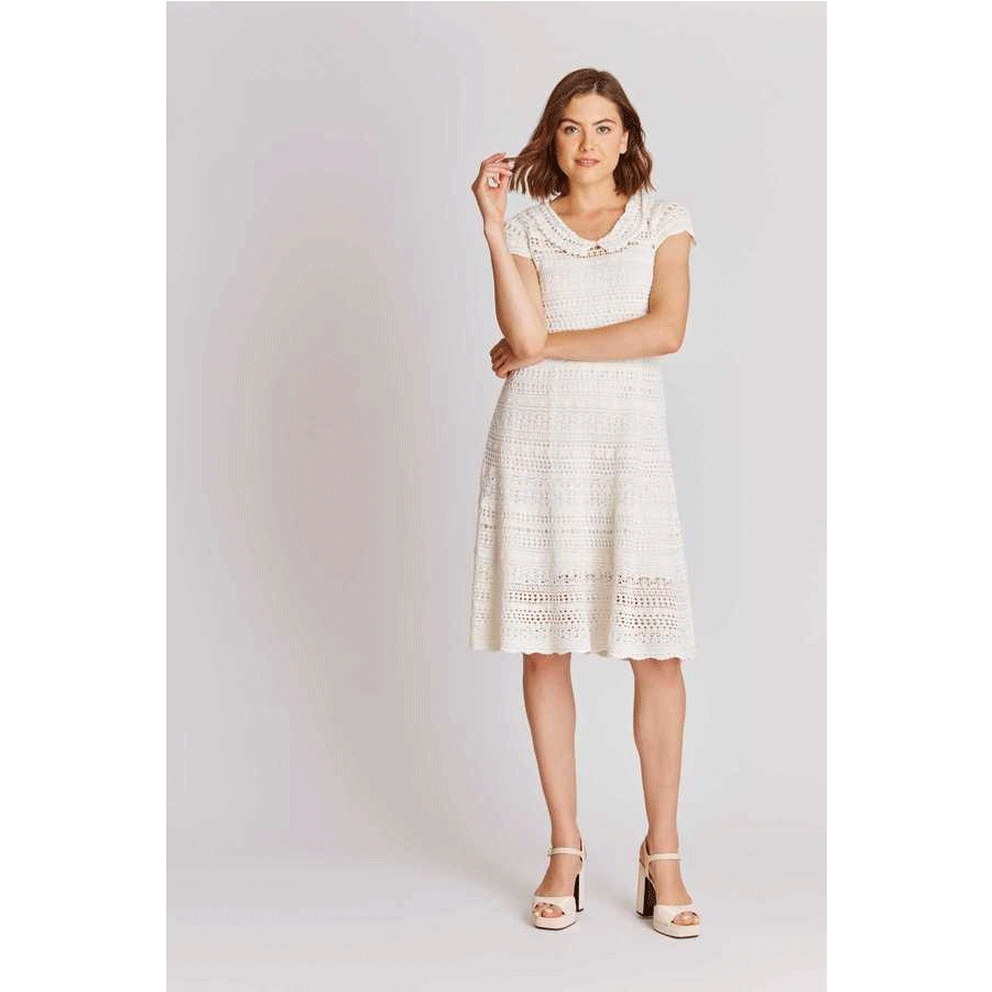 Derhy Zagreb Derhy Kleid weiss Model vorne