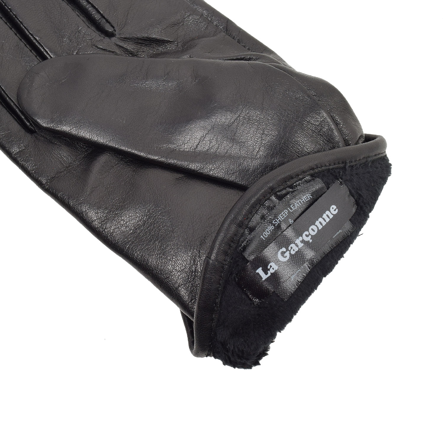 La Garçonne Accessoires Zip Handschuh Schwarz
