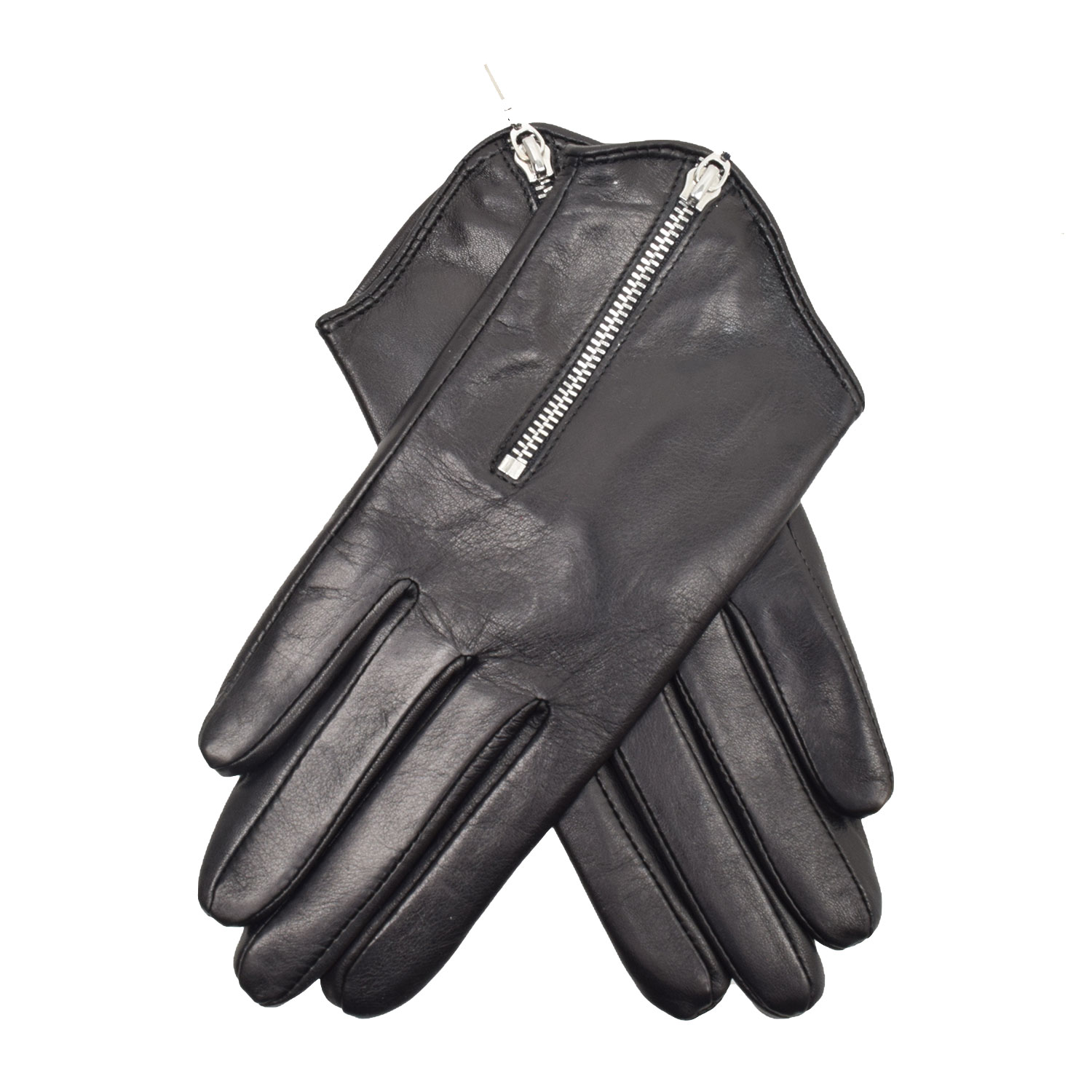 La Garçonne Accessoires Zip Handschuh Schwarz