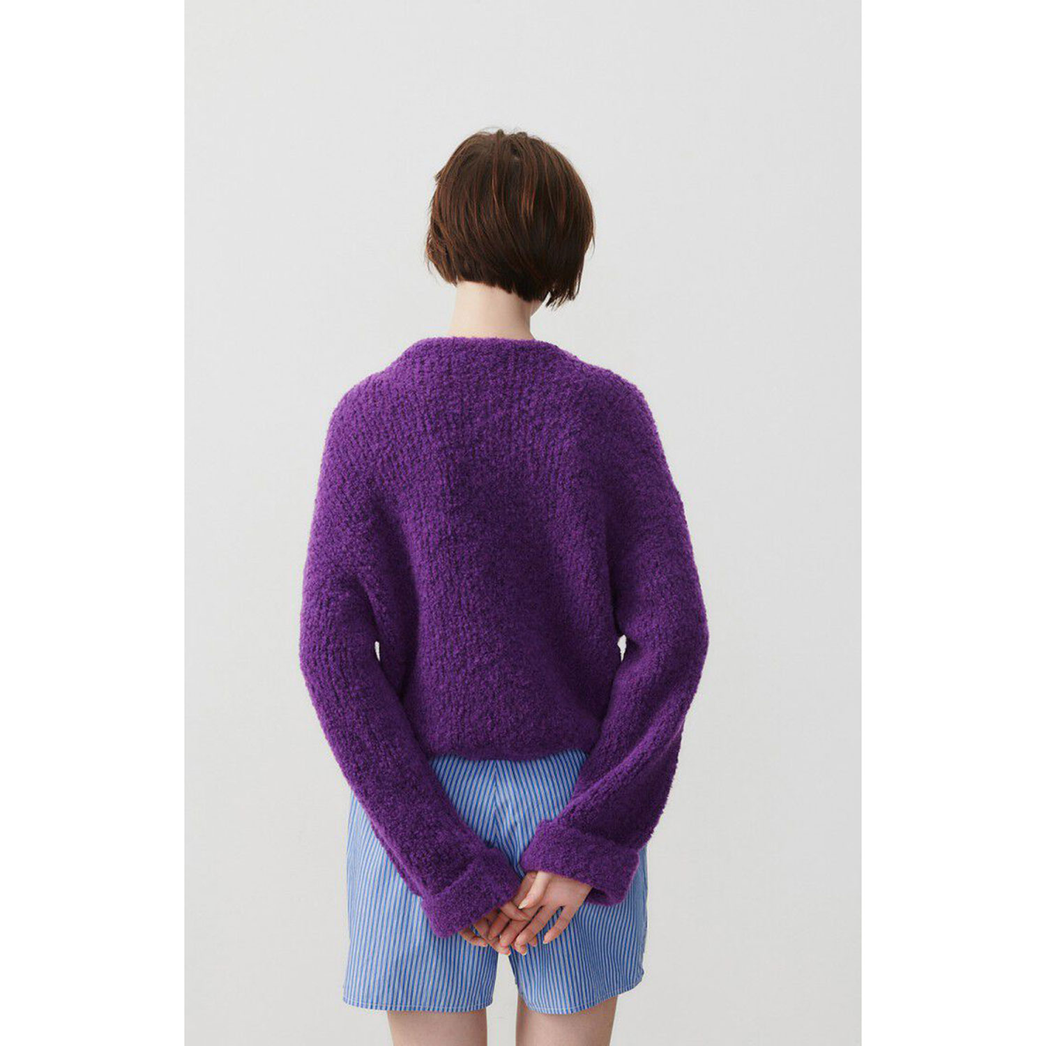 American Vintage Zolly American Vintage Pullover Violett Model hinten